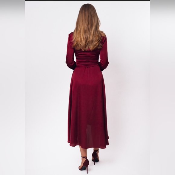 Red Satin Dress - Picture 10 of 10